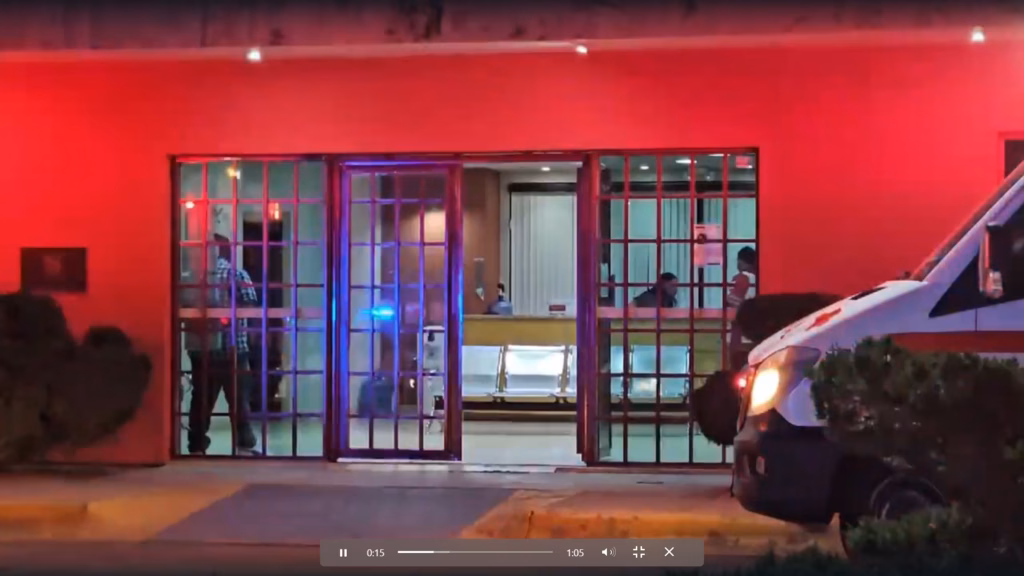 Tres hombres fueron atendido la noche de ayer en la Cruz Roja en Ciudad Juárez