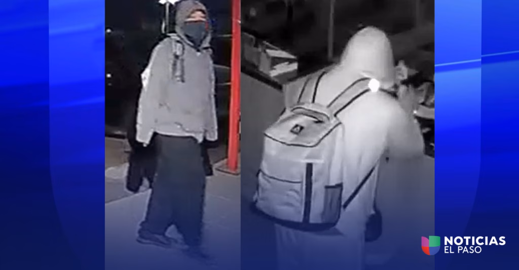 La Policía de El Paso solicita la colaboración de la comunidad para identificar al sospechoso de robar una tienda de cigarros electrónicos.