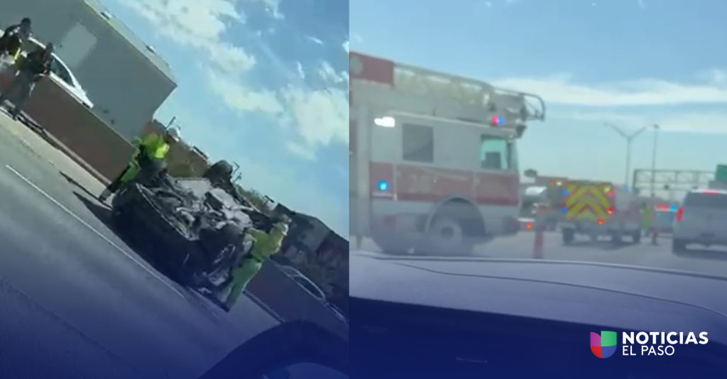 Se registró un fuerte accidente vehicular en el lado este de I-10; Una persona sufrió heridas graves