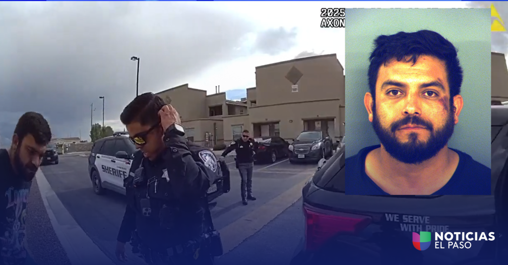 Hombre intenta escapar tras ser esposado por agentes del alguacil