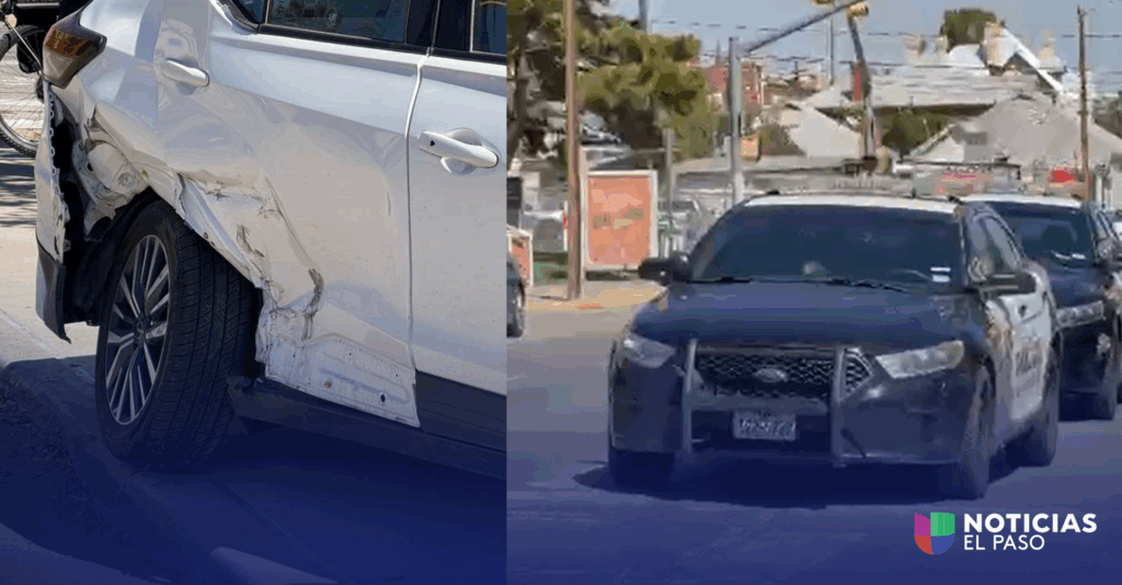 Patrulla de la Policía involucrada en accidente; calles Kansas y Arizona permanecen cerradas
