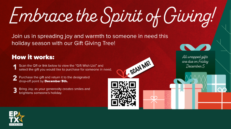 El Paso Lanza el Árbol de Regalos Virtual para Ayudar Durante la Navidad - Noticias Notivalle