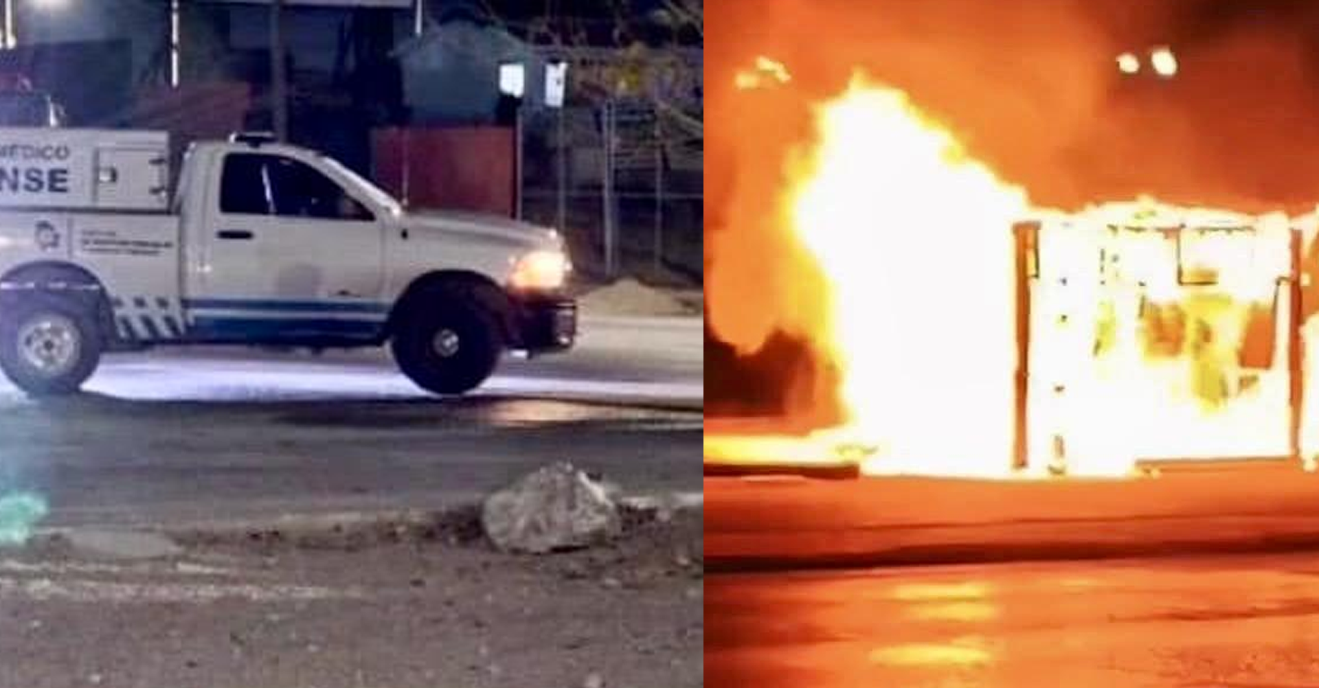Trágico incendio en Ciudad Juárez deja un hombre calcinado en puestos de comida