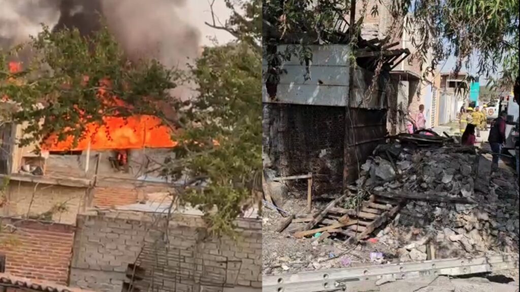 Incendio en El Salto: Familia de 5 Escapa ilesa de Casa Consumida por Chatarra