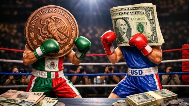El peso mexicano se fortalece: Cotización de 17.97 por dólar al cierre de 2025