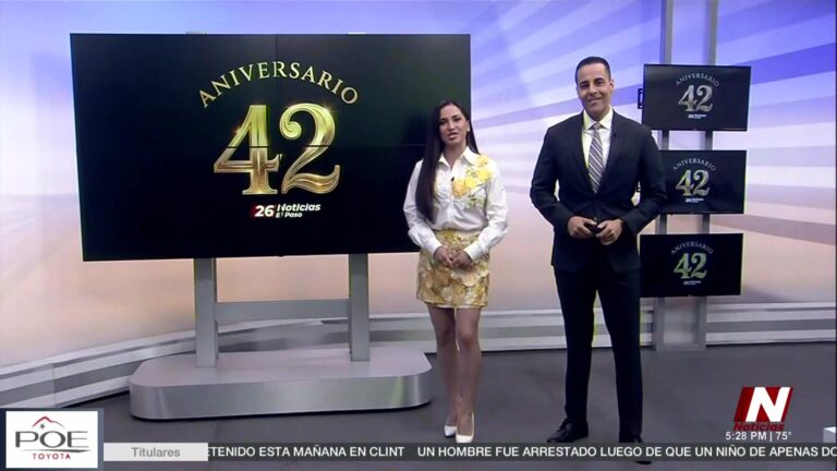 Aniversario: Canal 26 Celebra 42 Años: Pioneros Del Entretenimiento Y Noticias En Español En El Paso aniversario