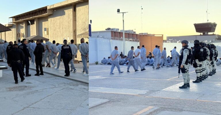 SSPE realiza operativo de seguridad en Cereso Estatal No. 3 de Ciudad Juárez