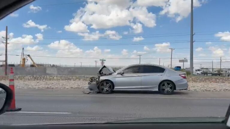 Accidente con varios vehículos obliga al cierre de la I-10 Este en El Paso