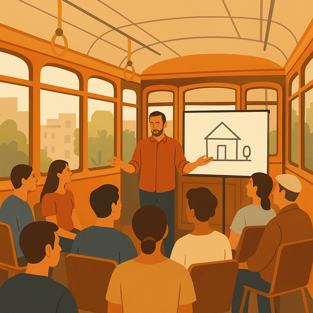 Taller en tranvía: Joel Medina en vivo