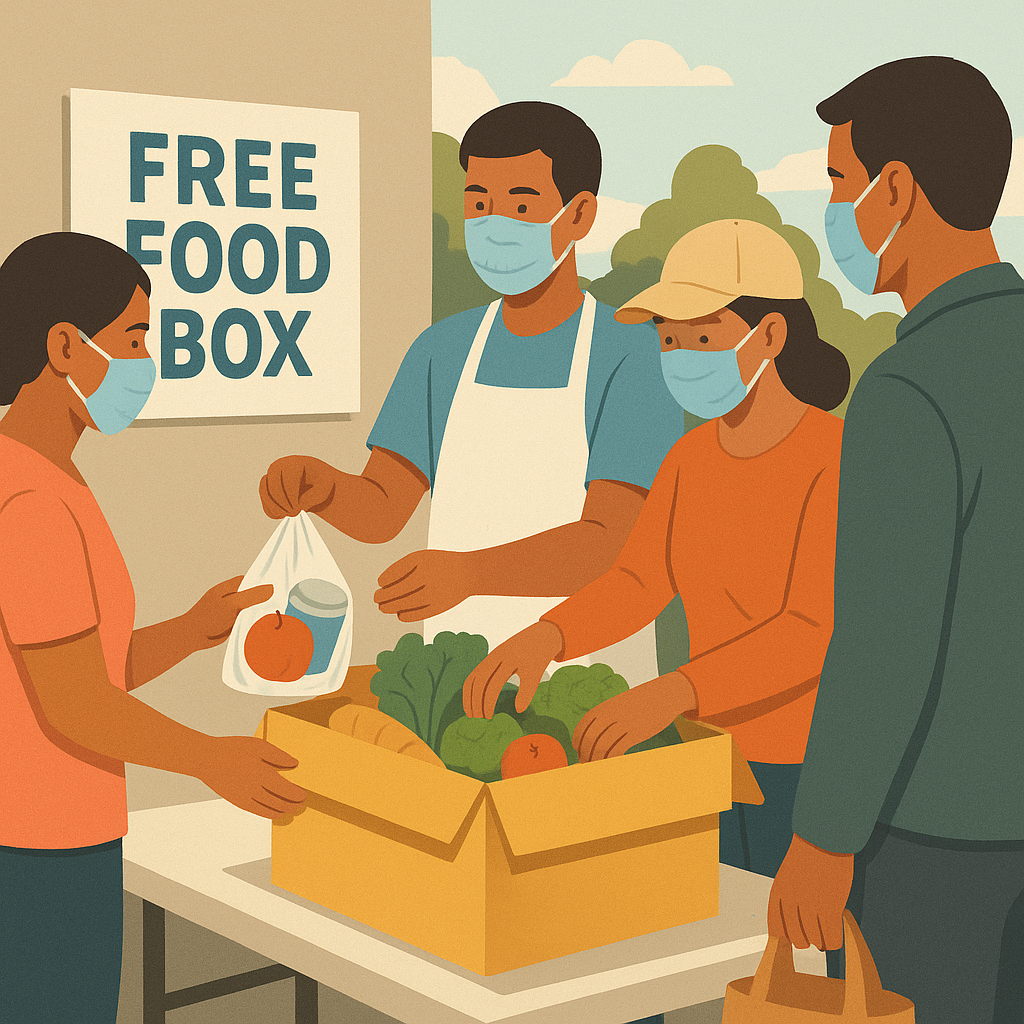 Free Food Box Distribution