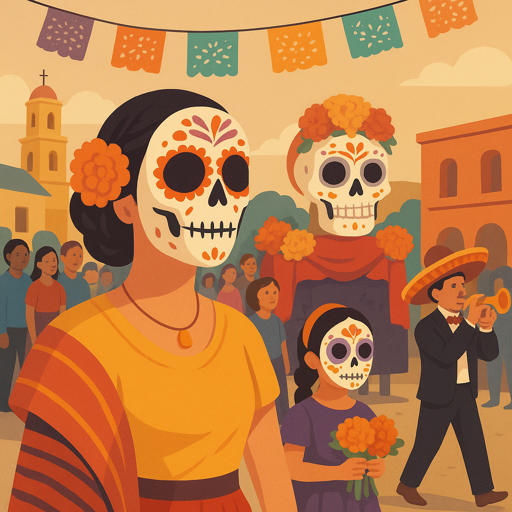 Festival Día de los Muertos y Desfile en el centro